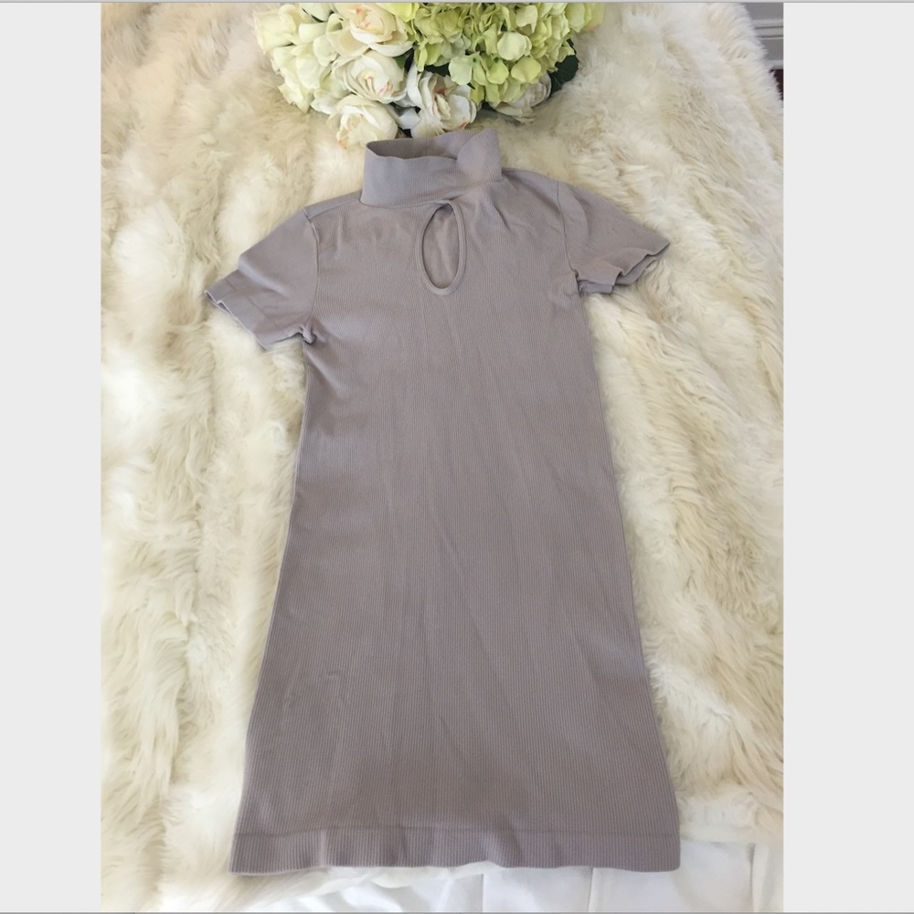RARE Marciano GUESS Light Grey Knit Bodycon Dress